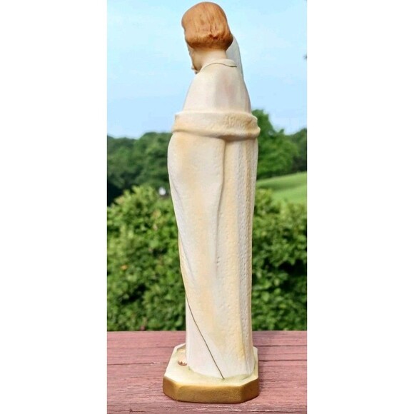 VTG Holy Family Mary Joseph Jesus Sanmyro Bisque Porcelain Religious Figurine - Picture 5 of 6